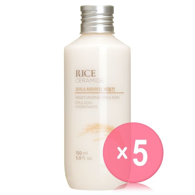 THE FACE SHOP-Rice Ceramide Moisture Emulsion 150ml 5pcs Bundle Set
