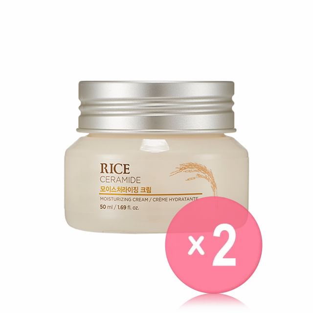 THE FACE SHOP-Rice Ceramide Moisturizing Cream 50ml 2pcs Bundle Set