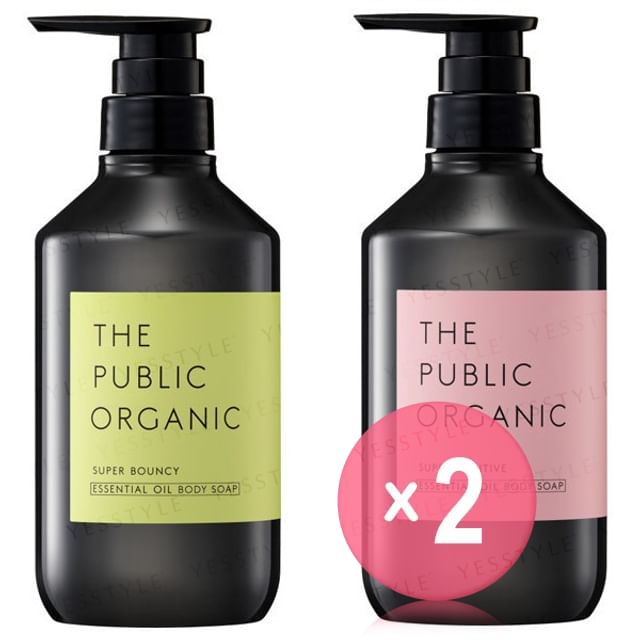 THE PUBLIC ORGANIC-Essential Oil Body Soap 2pcs Bundle Set