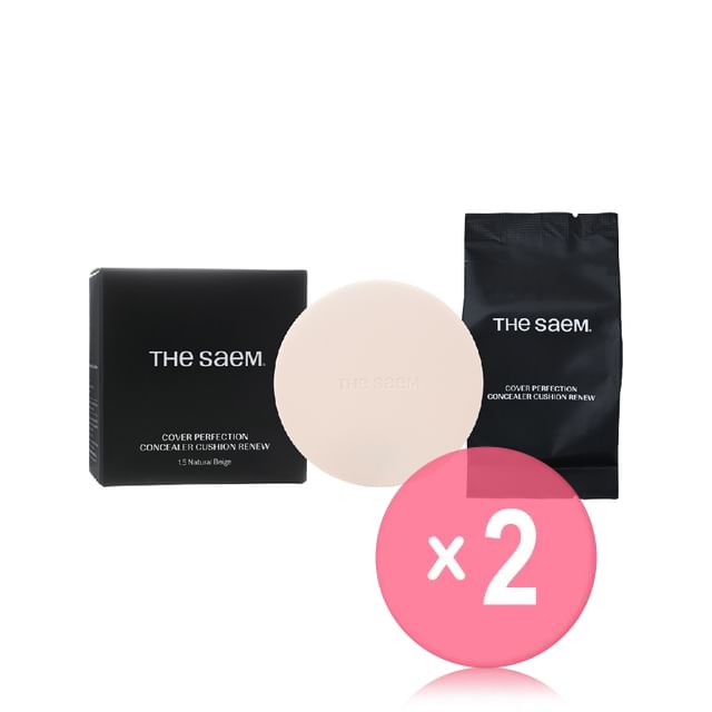 The Saem-Cover Perfection Concealer Cushion Set - 5 Colors 2pcs Bundle Set