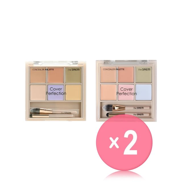 The Saem-Cover Perfection Concealer Palette - 2 Colors 2pcs Bundle Set