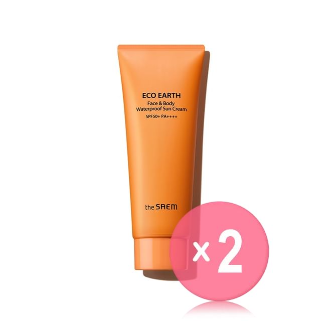 The Saem-Eco Earth Face Body Waterproof Sun Cream 2pcs Bundle Set