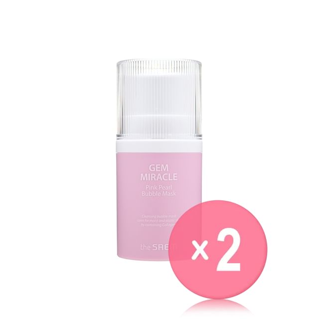 The Saem-Gem Miracle Pink Pearl Bubble Mask 2pcs Bundle Set