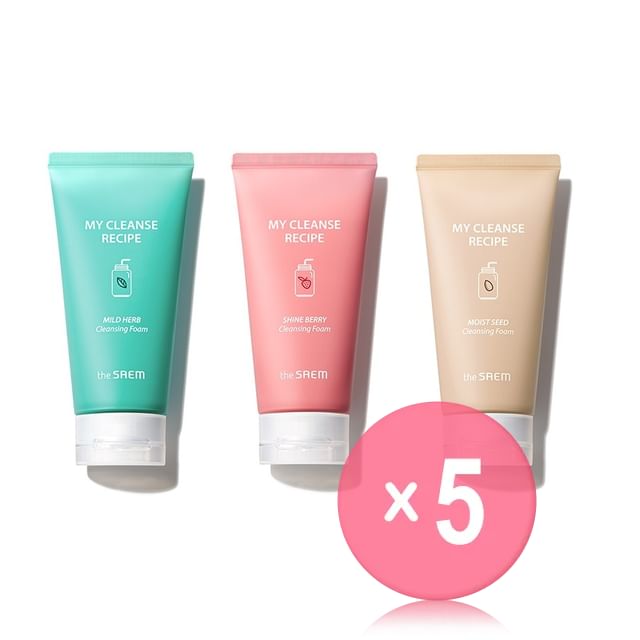 The Saem-My Cleanse Recipe Cleansing Foam - 3 Types 5pcs Bundle Set