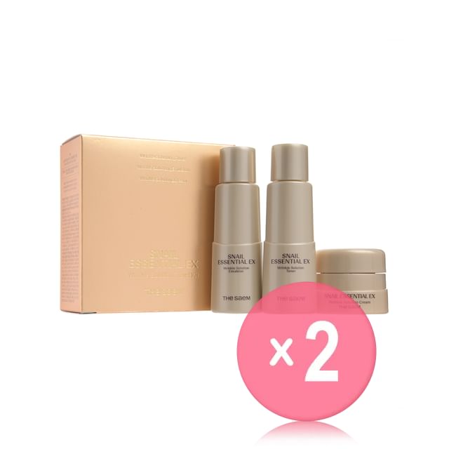 The Saem-Snail Essential EX Wrinkle Solution Travel Kit 2pcs Bundle Set