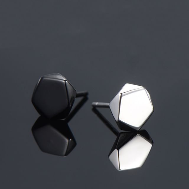 Tinseltown-Geometric Faceted Stud Earring