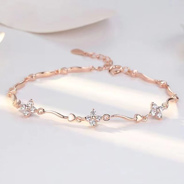 Tinseltown-Rhinestone Alloy Bracelet