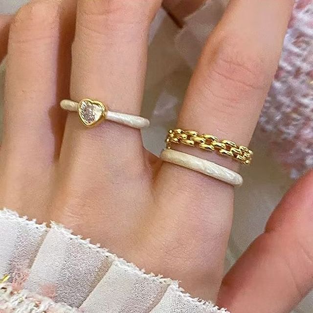 Tinseltown-Rhinestone Layered Open Ring