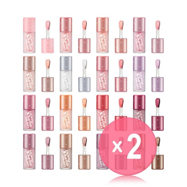 tip toe-Blurry Puree Blush - 16 Colors 2pcs Bundle Set