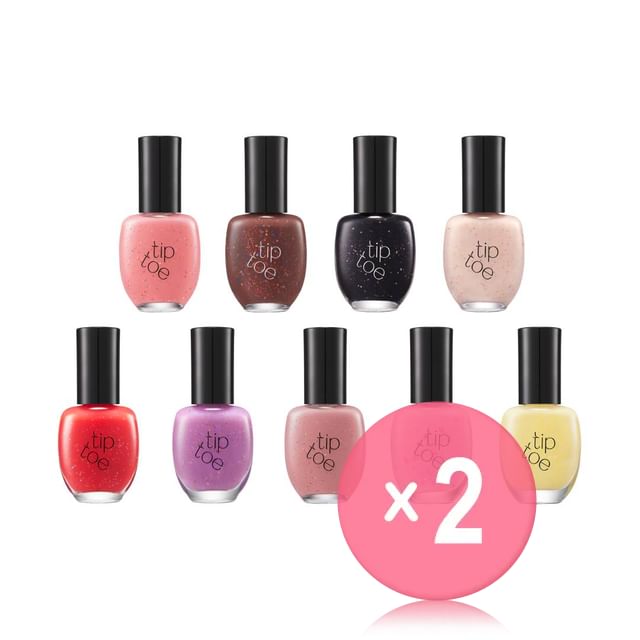 tip toe-Giocoso Nail Polish - 9 Colors 2pcs Bundle Set