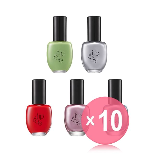 tip toe-Giusto Nail Polish - 5 Colors 10pcs Bundle Set