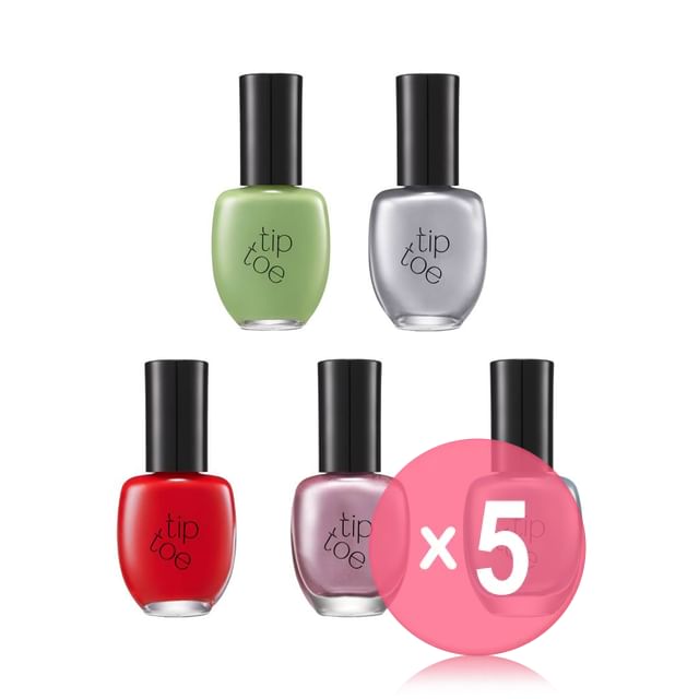 tip toe-Giusto Nail Polish - 5 Colors 5pcs Bundle Set