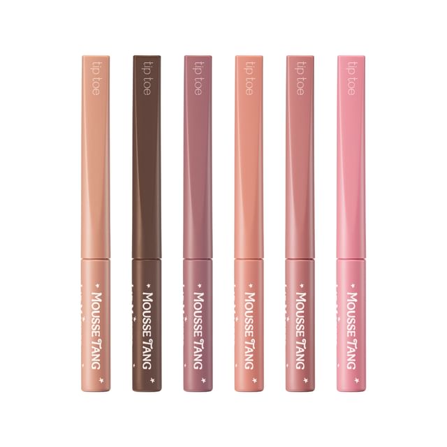 tip toe-Mousse Tang Lip Matter - Encre à lèvres mate et crayon contour des lèvres 2en1 - 6 teintes