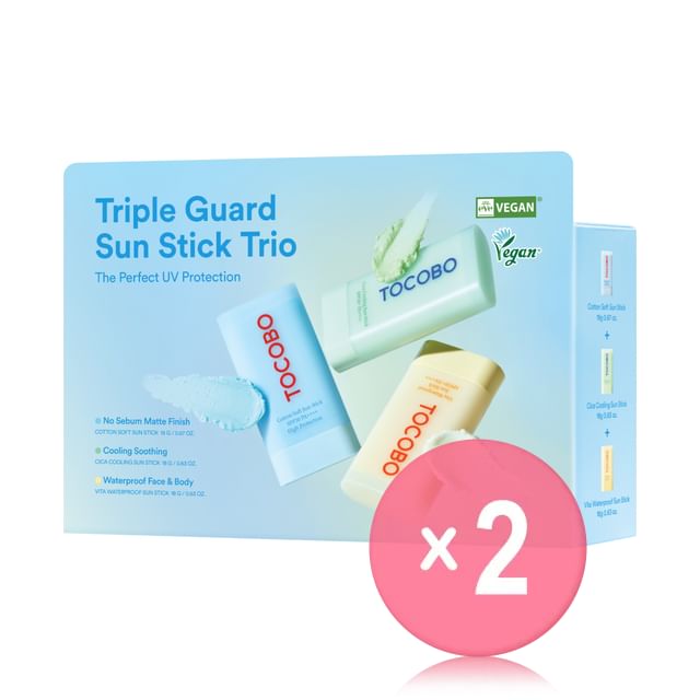 TOCOBO-Triple Guard Sun Stick Trio Set 2pcs Bundle Set