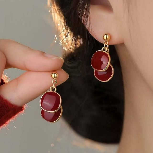 Toinianimos-Disc S925 Sterling Silver Dangle Earring