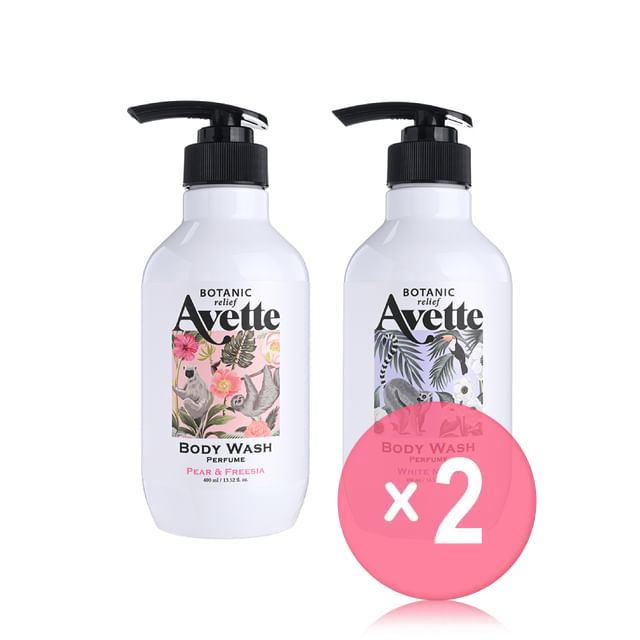 TONYMOLY-Avette Botanic Relief Body Wash - 2 Types 2pcs Bundle Set
