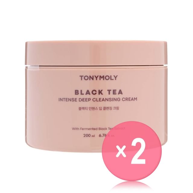 TONYMOLY-Black Tea Intense Deep Cleansing Cream 2pcs Bundle Set