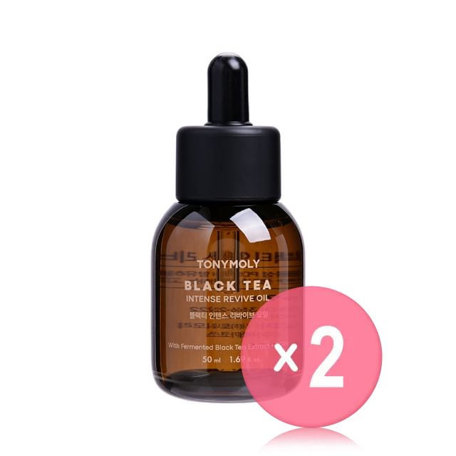 TONYMOLY-Black Tea Intense Revive Oil 2pcs Bundle Set