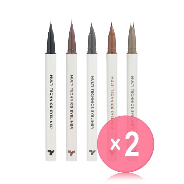 TONYMOLY-Eye Tone Multi Technics Eyeliner - 5 Colors 2pcs Bundle Set