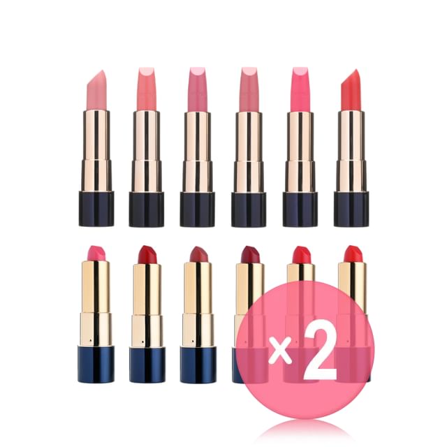TONYMOLY-Perfect Lips Rouge Intense - 12 Colors 2pcs Bundle Set