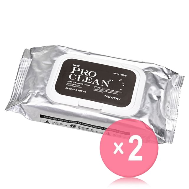 TONYMOLY-Pro Clean Soft Cleansing Tissue 2pcs Bundle Set