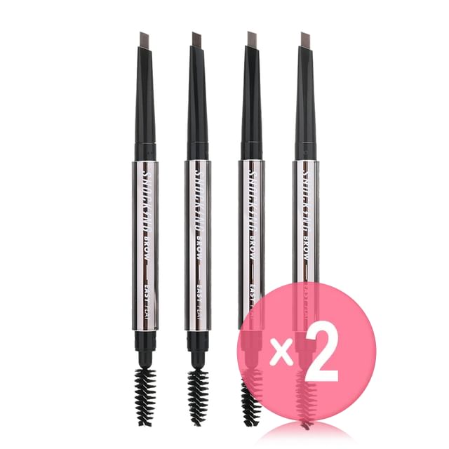 TONYMOLY-The Shocking Vegan Brow Easy Flat - 4 Colors 2pcs Bundle Set