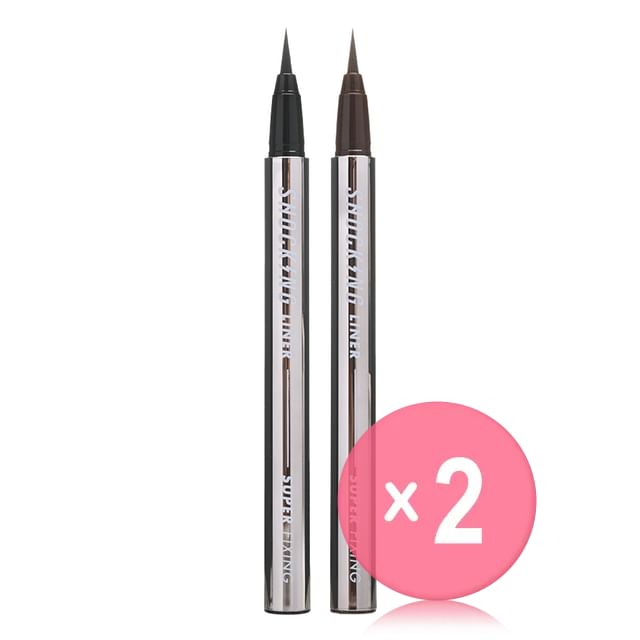 TONYMOLY-The Shocking Vegan Liner Super Fixing - 2 Colors 2pcs Bundle Set