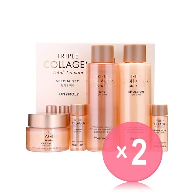 TONYMOLY-Triple Collagen Total Tension Special Set 2pcs Bundle Set
