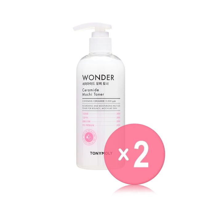 TONYMOLY-Wonder Ceramide Mochi Toner Pump Version 2pcs Bundle Set