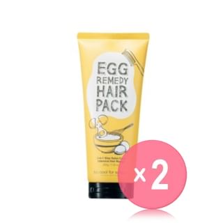 too cool for school -تو كول فور سكول-Egg Remedy Hair Pack 2pcs Bundle Set