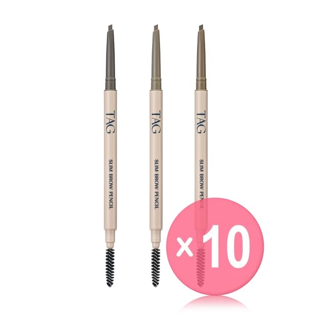 too cool for school -تو كول فور سكول-TAG Slim Brow Pencil - 3 Colors 10pcs Bundle Set
