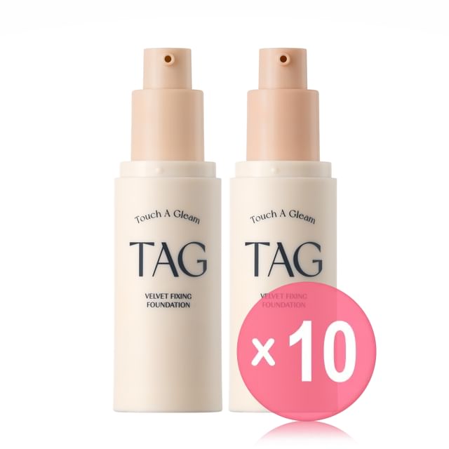 too cool for school -تو كول فور سكول-TAG Velvet Fixing Foundation - 2 Colors 10pcs Bundle Set