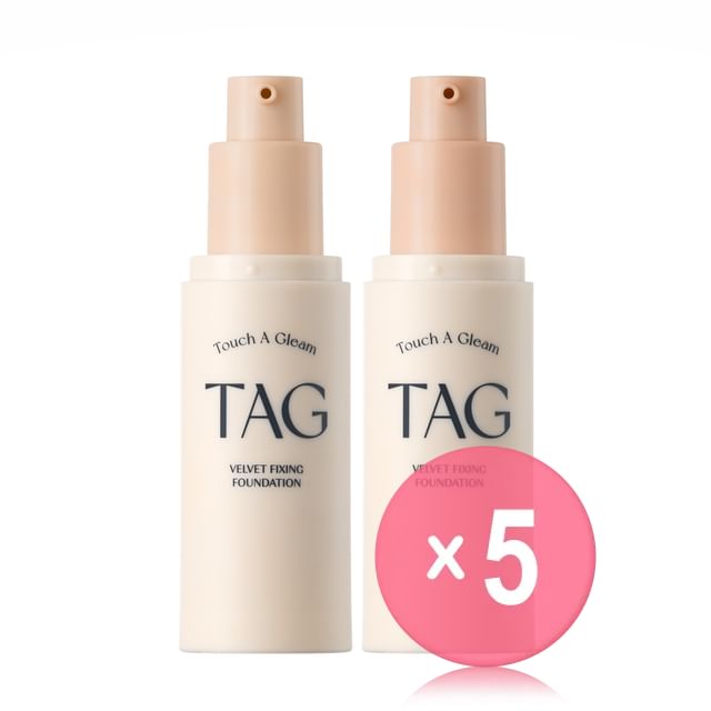 too cool for school -تو كول فور سكول-TAG Velvet Fixing Foundation - 2 Colors 5pcs Bundle Set