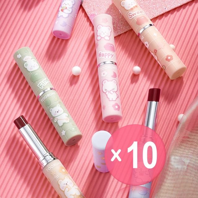TOORUNE-Cloud Bear Light Color Lipstick - 6 Colors 10pcs Bundle Set
