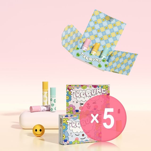 TOORUNE-Spring Blossom Matte Liquid Lipstick Set - 2 Types 5pcs Bundle Set