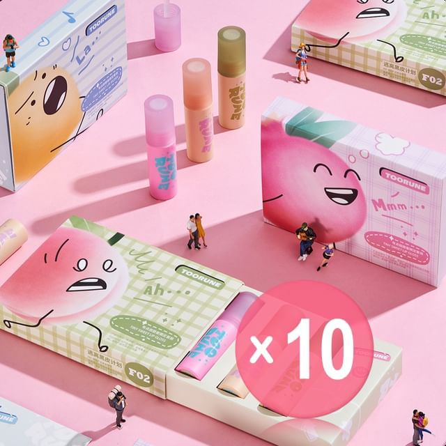 TOORUNE-Tiny Sweet Lip Gloss Set - 2 Types 10pcs Bundle Set