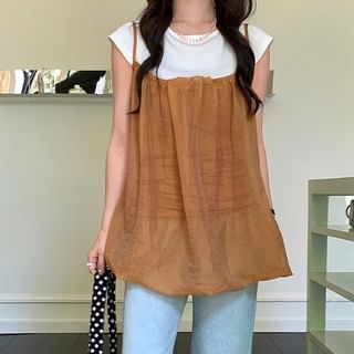 Trendycas-Plain Flowy Camisole Top