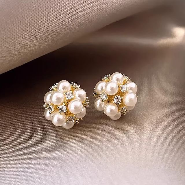 True Glam-Beaded Stud Earring