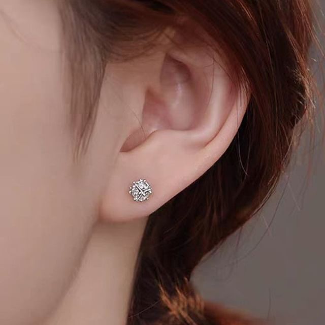 True Glam-CZ Alloy Stud Earring