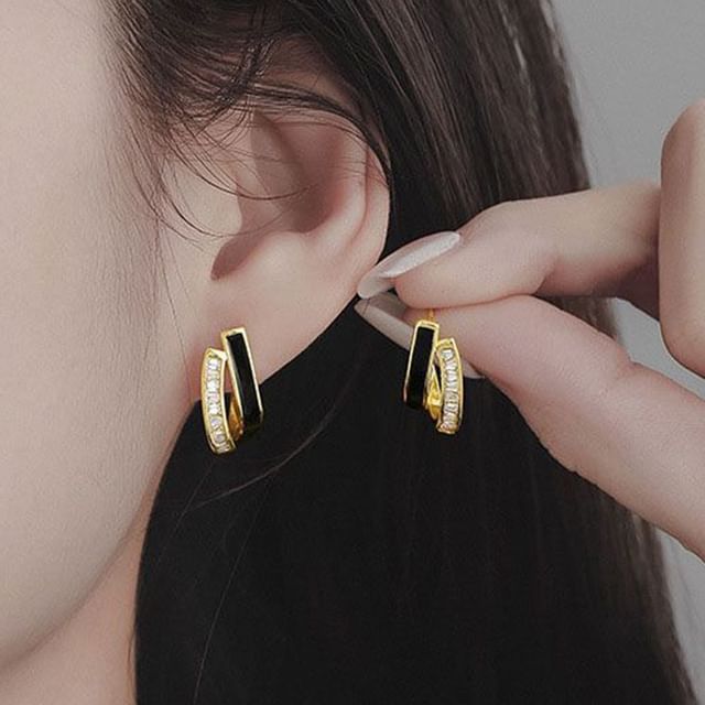 True Glam-Glazed Hoop Earring