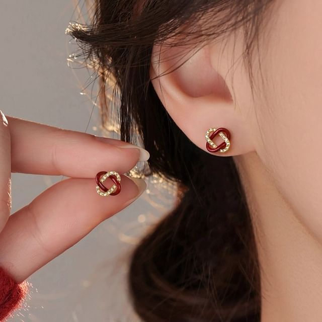 True Glam-Knot Alloy Stud Earring