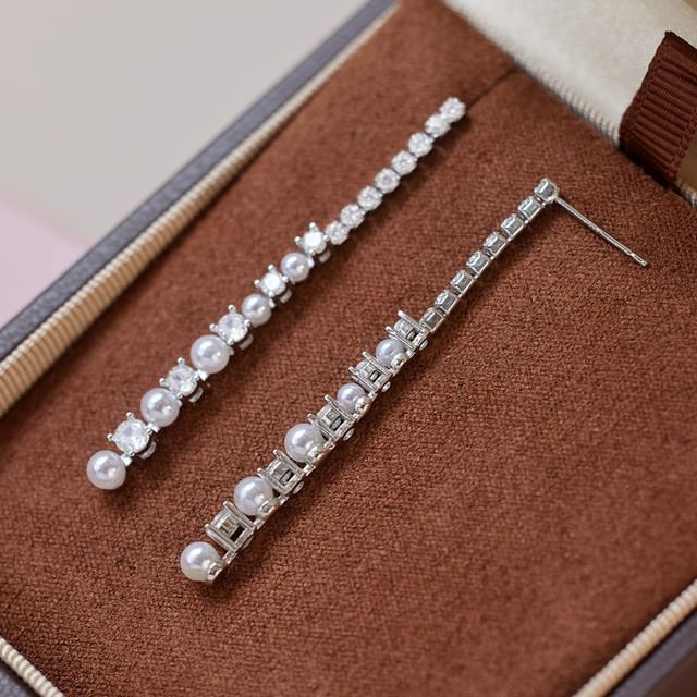 True Glam-Rhinestone Alloy Dangle Earring