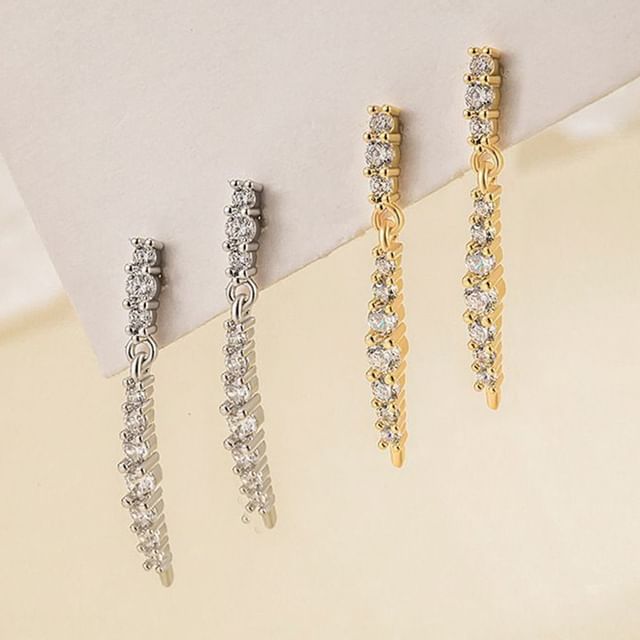True Glam-Rhinestone Stud Earring