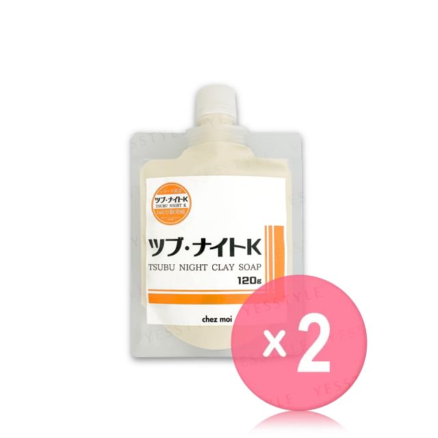 Tsubu Night K-Clay Soap 2pcs Bundle Set