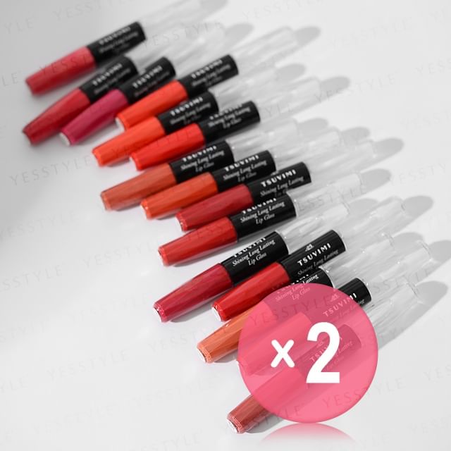 TSUVIMI-Shining Long Lasting Lip Gloss 2pcs Bundle Set