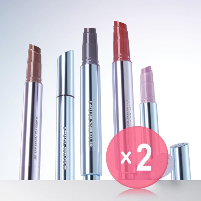 TWO SLASH FOUR-Glaze Lip Changer - 4 Colors 2pcs Bundle Set
