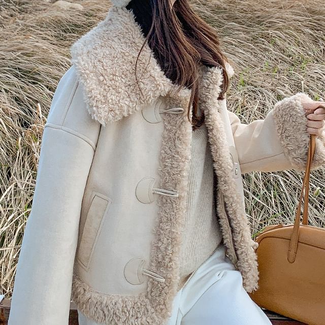 Tzarkozy-Collared Fleece Lined Toggle Jacket
