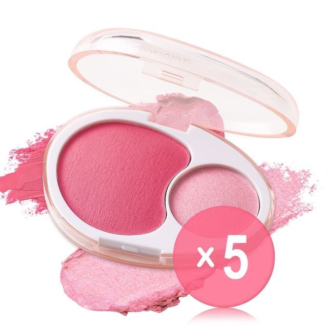 UCANBE-Dual Effect Mousse Blusher - 5 Colors 5pcs Bundle Set