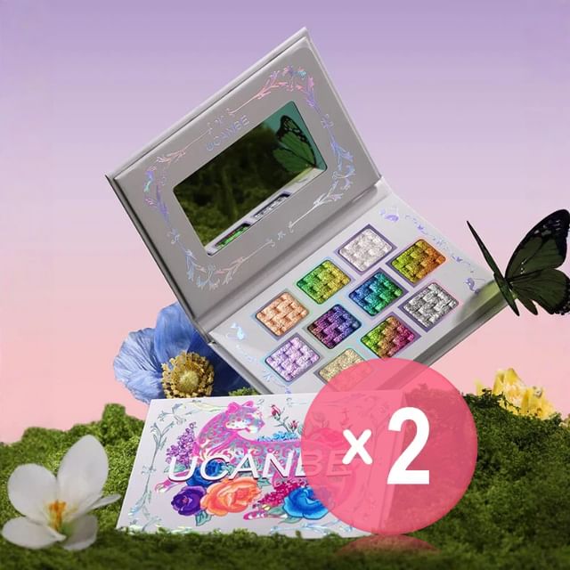 UCANBE-Fragrant Splendor 10-Color Eyeshadow Palette 2pcs Bundle Set