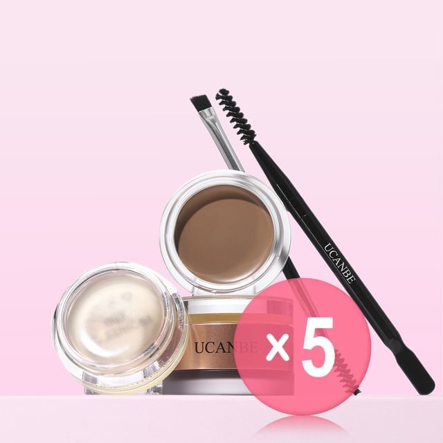 UCANBE-Stereoscopic Eyebrow Set - 5 Colors 5pcs Bundle Set
